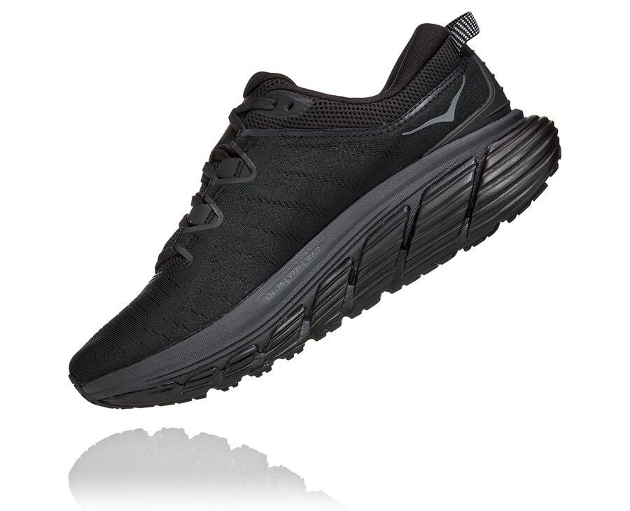 Zapatillas Running Hoka One One Hombre - Gaviota 3 - Negras - OQG476039